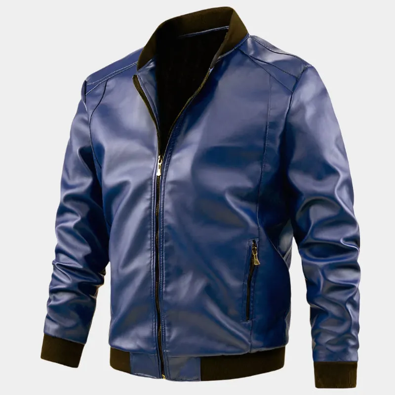 Essential Leather Jacket - Cross & Crown