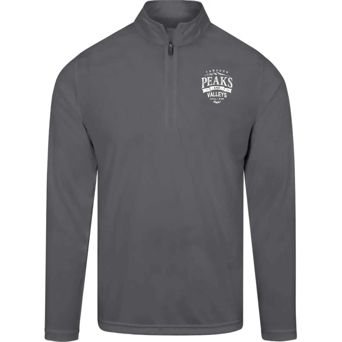 Through Peaks and Valleys Mens Team Quarter Zip Pullover